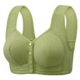 thumbnail image 1 of cfhntfmh Women's Plus Size Front Closure Underwire Wide Strap Everyday Bra Wirefree Lightly Comfort Full Coverage Bra, 1 of 6