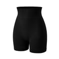 thumbnail image 1 of cfhntfmh Women's Ribbed Leggings High Waisted Yoga Workout Shorts Slim Fit Athletic Gym Breathable Shorts, 1 of 2