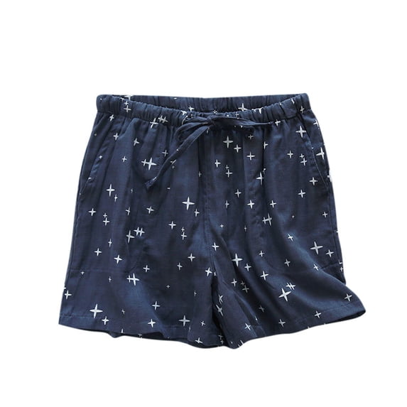 cfhntfmh Women's Summer Pajama Shorts Comfy Lounge Bottom with Pockets Stretch Sleepwear Drawstring Pj Bottoms Sleep Shorts