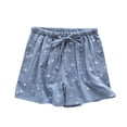 thumbnail image 1 of cfhntfmh Women's Summer Pajama Shorts Comfy Lounge Bottom with Pockets Stretch Sleepwear Drawstring Pj Bottoms Sleep Shorts, 1 of 3