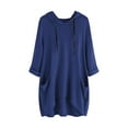 thumbnail image 1 of cfhntfmh Womens Fall Hoodies Fashion Long Sleeve Solid Color Pullover Tops Plus Size Casual Long Shirts with Pockets, 1 of 3