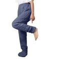 thumbnail image 1 of cfhntfmh Womens Fuzzy Long Pants Elastic Waisted Wide Leg Drawstring Pajamas Bottoms Warm Fleece Comfy Sleepwear Pants, 1 of 7