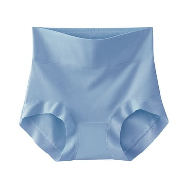 cfhntfmh Womens High Waist Underwear Fashion Stretch Solid Color Panties Seamless Comfort Basic Full Coverage Briefs
