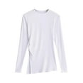 thumbnail image 1 of cfhntfmh Womens Long Sleeve T-Shirts Cotton Slim Fit Tshirts Basic Tops Crewneck Layering Undershirts Fall Fashion Clothes, 1 of 7