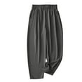 thumbnail image 1 of cfhntfmh Womens Lounge Pants Wide Straight Leg Comfy Long Pants High Elastic Waist Beach Lightweight Pocketed Sweatpants, 1 of 6