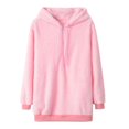 thumbnail image 1 of cfhntfmh Womens Oversized Sherpa Pullover Hoodies Quarter Zip Coats Fuzzy Fleece Sweatshirt Winter Clothing for Women, 1 of 2