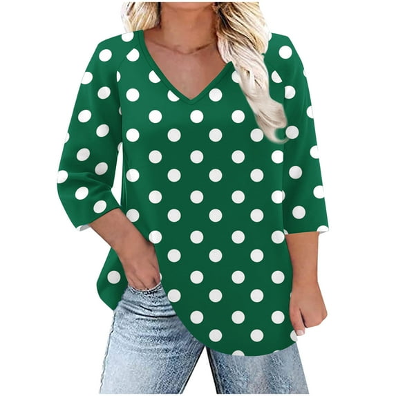 cfhntfmh Womens Plus Size Long Sleeve Shirts V Neck Basic Tee Tops Loose Fit Spring Fall Outfits for Women L-5xl