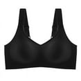 thumbnail image 1 of cfhntfmh Womens Seamless Bras No Underwire Supportive Wireless Push up Full Coverage Bralette Comfort V Neck T-Shirt Bra, 1 of 6