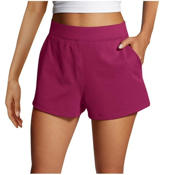 cfhntfmh Womens Summer Shorts Casual Comfy High Waisted Stretch Short Pants Athletic Fitness Shorts with Pockets