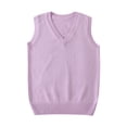 thumbnail image 1 of cfhntfmh Womens V Neck Sweater Vest Solid Color Sleeveless Knit Pullover Tank Tops Casual Loose Fit Fall Clothes, 1 of 3
