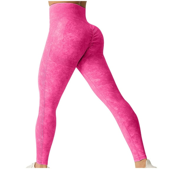 cfhntfmh Workout Leggings for Women Seamless High Waisted Yoga Pants Butt Lifting Fitness Running Tight Pants
