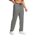 thumbnail image 1 of cfhntfmh Workout Pants for Men Straight Leg Loose Fit Running Pants with Pockets Lightweight Drawstring Pants (Gray,3X-Large), 1 of 6