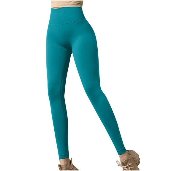 cfhntfmh Yoga Leggings for Women Slim High Waisted Butt Lifting Pants Stretch Seamless Workout Jogger Gym Legging