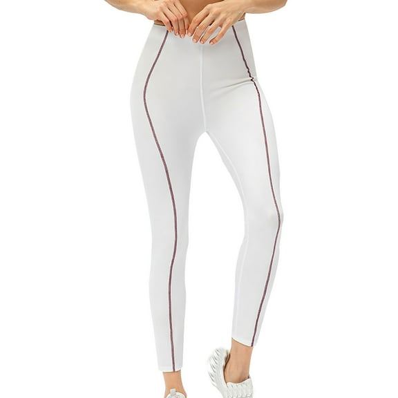 cfhntfmh Yoga Leggings for Women Soft Stretch High Elastic Waisted Slim Long Pants Outdoor Seamless Athletic Workout Leggings