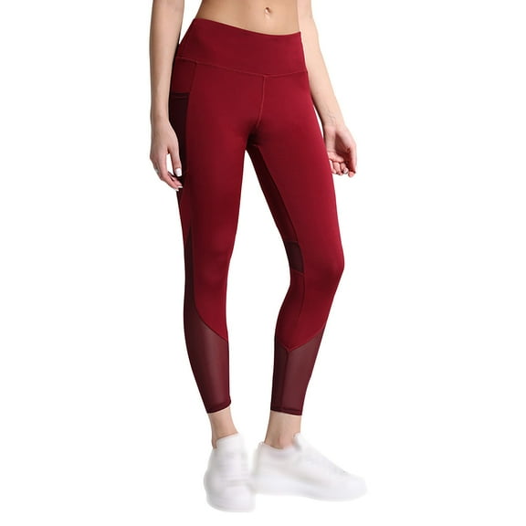 cfhntfmh Yoga Pants for Women Fashion Tulle Pocket Athletic Leggings Seamless Stretch Elastic Waisted Workout Jogger Pants