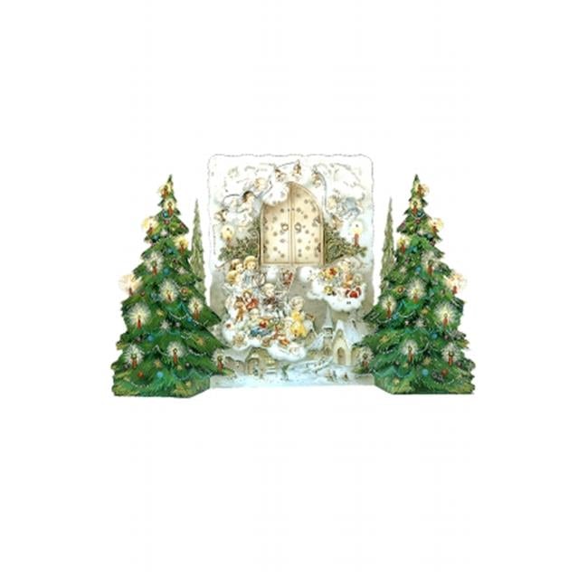 ch Advent - Angels with Christmas trees - Walmart.com