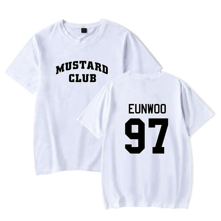 cha eun woo merch mustard club T Shirt Short Sleeve crewneck