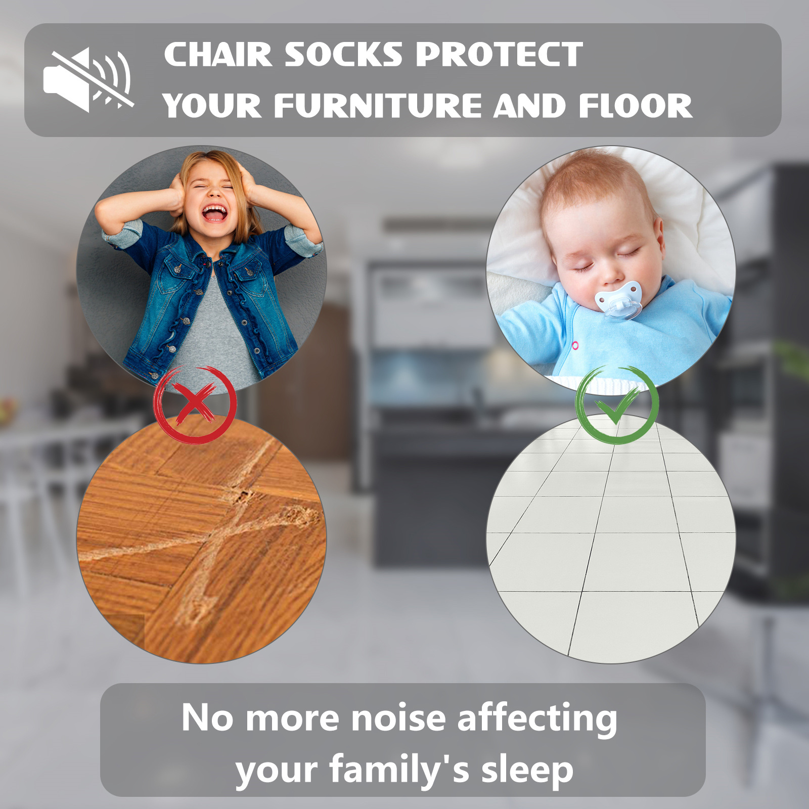 chair feet pads 16pcs Chair Leg Protectors Couch Feet Caps U Shape Furniture Feet Caps with