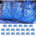 thumbnail image 1 of chalian 20 Pack LED Fairy Lights Battery Operated,3 Features Blinking Slowly Blinking &just on 7FT 20 LED Waterproof Mini Twinkle String Lights for Wedding Mason Jars Party Christmas Decorations,Blue, 1 of 14