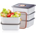 thumbnail image 1 of chalian 5PCS Stainless Steel Containers with Lids, Reusable Food Storage Containers, Stainless Steel Lunch Box for Office Travel, 1 of 13