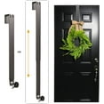 thumbnail image 1 of chalian Adjustable Wreath Hanger - Over The Door Hook, 14.9 to 25 Inches & Holder for Larger Christmas Decorations (Nickel, 20 lbs), 1 of 15