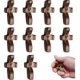 thumbnail image 1 of chalian - Cross My Heart, Encouragement Gift,Relieve Anxiety Comfort for Clutching, Clinging and Praying, Wooden Cross Fidget, Pocket Olive Wood Crosses Religious Gift for Children and Adults(10 Pcs), 1 of 7