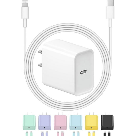 chalian iPhone Charger Fast Charging USB C Charger Block Type C Chargers Fast Charging 20W PD Wall Chargers with 6FT Cord for iPhone 14/14 Pro Max/13/13 Max/12/12 Pro Max/iPad