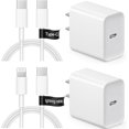 thumbnail image 1 of chalian iPhone Charger Super Fast Charging 20W PD Power Wall Charger with 6FT Charging Cable Compatible iPhone 14/14 Pro Max/13/13 Pro Max/12/12 Pro/12 Pro Max/11/11 Pro iPad(White), 1 of 13