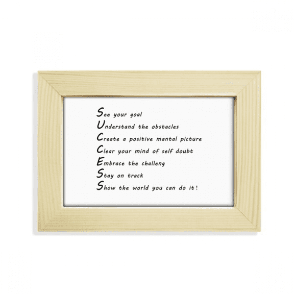 challenges do it quote desktop decorate photo frame picture art painting 5x7 inch