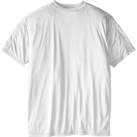 champion men's big-tall powertrain solid t-shirt, white, 5x