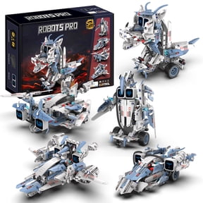 chanbrick 5 in 1 RC Robot Building Set with APP & 2.4GHz Remote Control Compatible with Lego STEM Toy for Teens Boys 342 Pcs