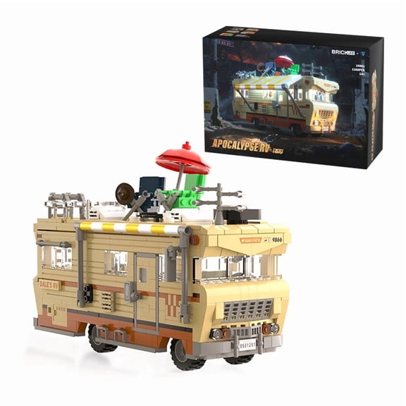 chanbrick Apocalypse RV Building Blocks Set Compatible with Lego Truck Car Toy for Adults 1288 Pcs