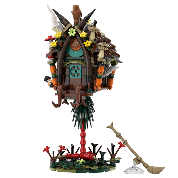 chanbrick Baba Yaga Witch Cabin Building Set Compatible with Lego MOC House Decor Gift for Adults 349Pcs
