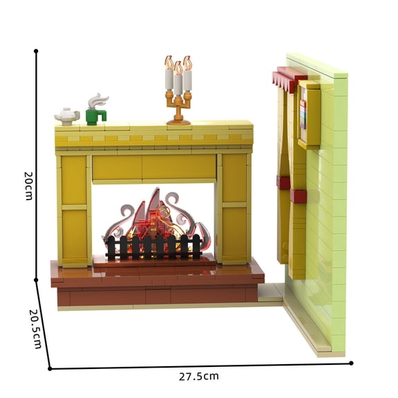 chanbrick Calvin & Hobbes House Building Set Compatible with Lego MOC Architecture for Adults 370 Pcs (Only Display Scene)