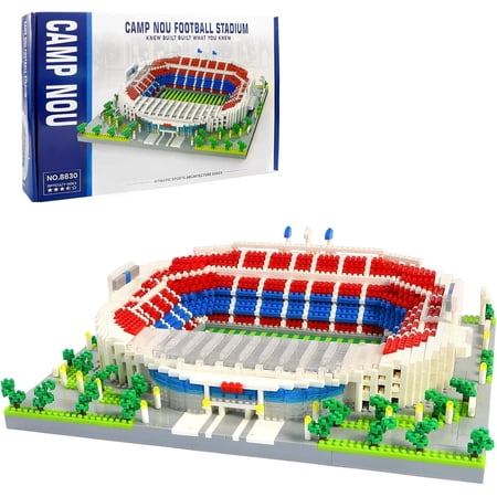 chanbrick Camp Nou Stadium Building Set Mini Not Compatible with Lego Architecture Model for Adults 3500 Pcs