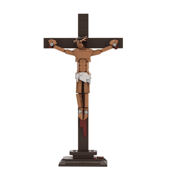 chanbrick Cross Jesus Building Set Compatible with Lego Christian Religious Home Decor Gift for Adults 336 Pcs