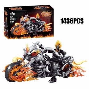 chanbrick Ghost Rider Motorcycle Building Set Compatible with Lego Motorcycle Model for Adults Boys 1436 Pcs