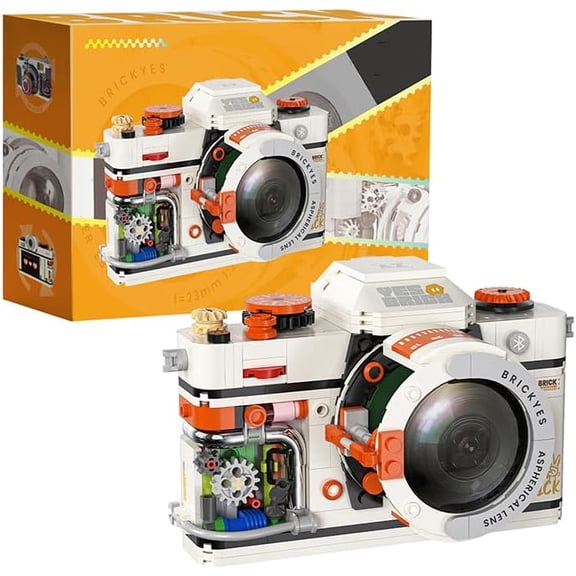chanbrick Retro Camera Building Block set for Adults Boys Girls Not Compatible with Lego 482 Pcs