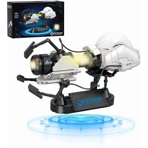 chanbrick Sci Fi Game Teleportation-Gun Building Set with LED Compatible with Lego for Adults 667 Pcs