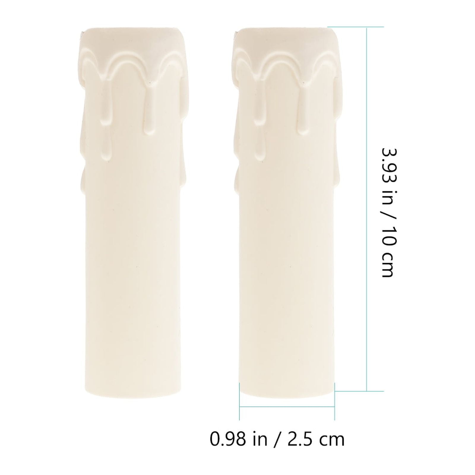 chandelier socket tubes 20 Pcs Candle Casings Plastic Chandelier