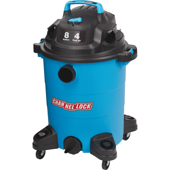 channellock 8 Wet/Dry Vacuum - Single Pack Residential Use, Standard Application