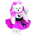thumbnail image 1 of chantilly lane "olivia" bear with poodle skirt sings "you're the one that i want" plush, 19", 1 of 1
