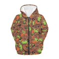 thumbnail image 1 of chaqlin Boys Dinosaurs Hoodies Size 8-10 Zip Up Hoodies Sweatshirts Casual Long Sleeve Hooded Jacket Kids Drop Shoulder Cardigan with Pocket, 1 of 7