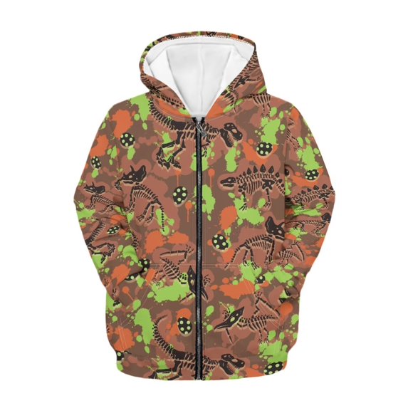 chaqlin Boys Dinosaurs Hoodies Size 8-10 Zip Up Hoodies Sweatshirts Casual Long Sleeve Hooded Jacket Kids Drop Shoulder Cardigan with Pocket