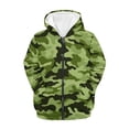 thumbnail image 1 of chaqlin Boys' Fashion Hoodies & Sweatshirts Green Camo Full Zip Hoodie for Boys Long Sleeve Sweatshirt Jacket Kids Hooded Coat with Pocket Fall Winter Fashion Clothes, 1 of 7