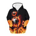 thumbnail image 1 of chaqlin Boys Football Hoodies Size 14-16 Zip Up Hoodie Sweatshirt Kids Long Sleeve Hooded Jacket Kids Sweater Top with Pocket Fall Winter Clothes, 1 of 7