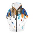 thumbnail image 1 of chaqlin Butterfly Hoodies Size 6-7 Zip Up Hooded Sweatshirt Flower Long Sleeve Hoodie Jacket Casual Outerwear with Pocket Fall Winter Fashion Clothes, 1 of 7