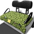 thumbnail image 1 of chaqlin Cartoon Cucumber Slice Pattern Golf Cart Seat Covers with Pockets, with Storage Pockets Golf Cart Seat Cover with Pockets Fit for 2-Seat Golf Carts, 1 of 8