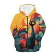 thumbnail image 1 of chaqlin Cat Hoodies for Girls 6-7 Cute Full-Zip Sweatshirts Kids Long Sleeve Hooded Jacket Lightweight Loose Fit Sports Outerwear with Pockets, 1 of 6