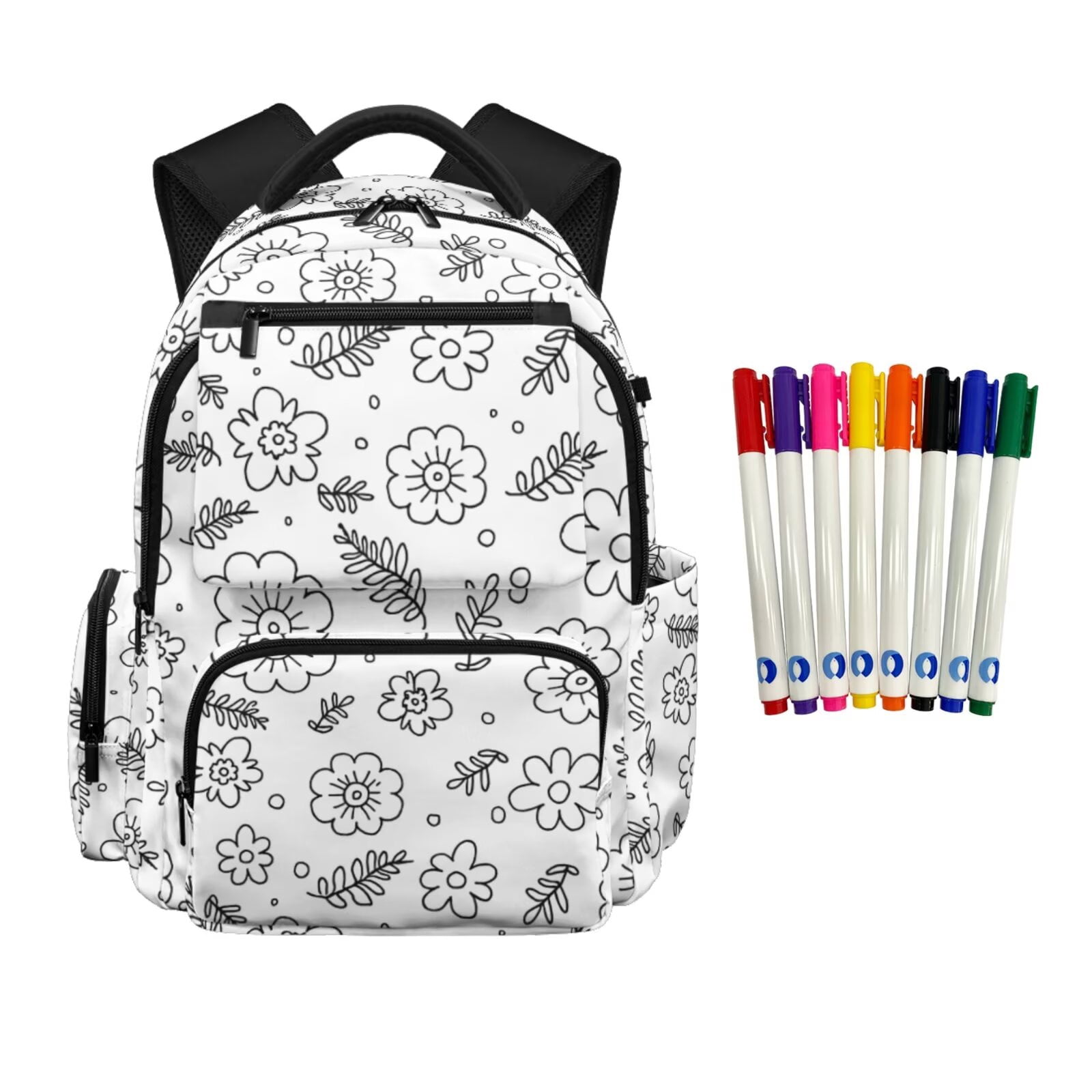 chaqlin Color Your Own Backpack for Girls 6-8 8-10 Crafts Coloring ...